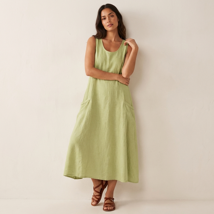 Elegante mouwloze zomerjurk – Sara