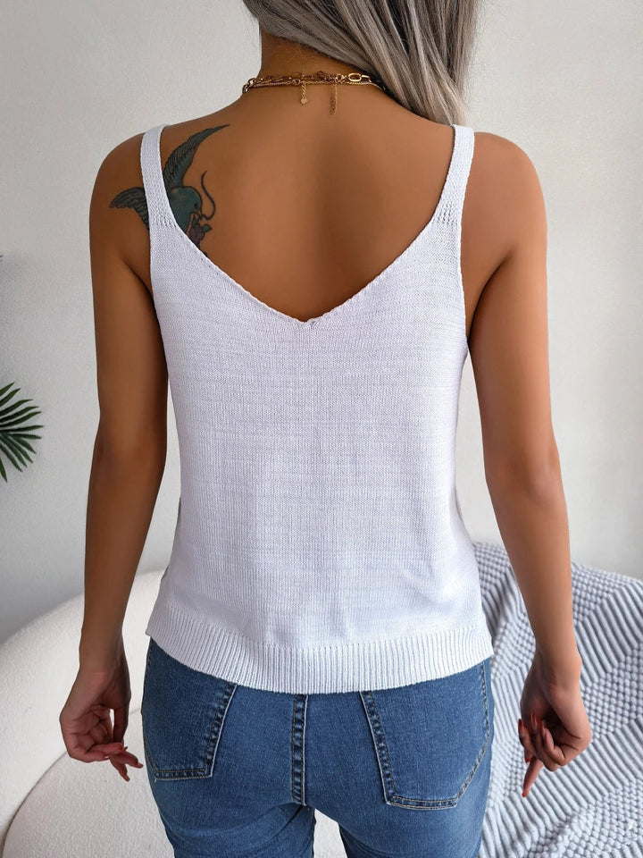 Zomertop met open knit – Aurelia